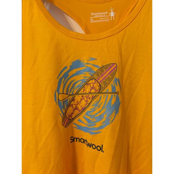 Smartwool merino sport 150 paddleboard adventure graphic tank top sz XL - Picture 4 of 8